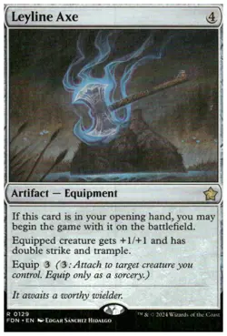 Foundations #129 Leyline Axe - Image 1