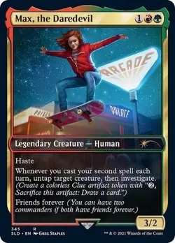 MTG ~ Max, The Daredevil ~ Stranger Things ~ Secret Lair Series Non Foil ~ NM - Image 1