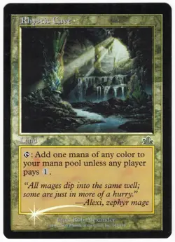 Rhystic Cave 2000 Prophecy SHIFTED FOIL MISPRINT Colorless Unc Land MTG NM AZ3 - Image 1