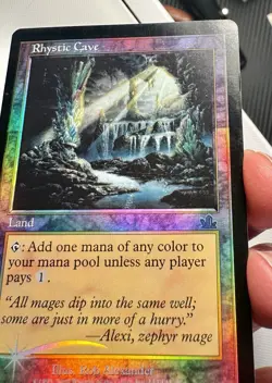 Rhystic Cave 2000 Prophecy SHIFTED FOIL MISPRINT Colorless Unc Land MTG NM AZ3 - Image 3