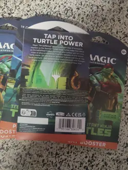 Magic: The Gathering Teenage Mutant Ninja Turtles Sleeved Booster Pack Lot Of 5 - Image 2