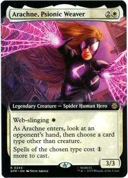 Arachne, Psionic Weaver (Extended Art) - 0245 - Marvel's Spider-Man MTG - NM/M - Image 1