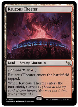 1x Raucous Theater Murders at Karlov Manor NM MTG - Image 1