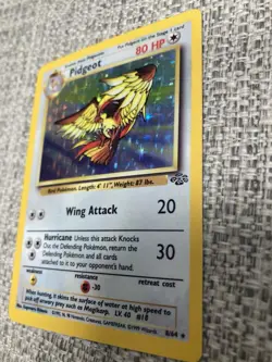 Pokemon TCG Pidgeot Jungle Holo Rare Unlimited 08/64 80 HP English - Image 2