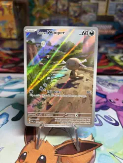 102 Paldean Wooper Illustration Rare Pokemon Phantasmal Flames English IR - Image 1
