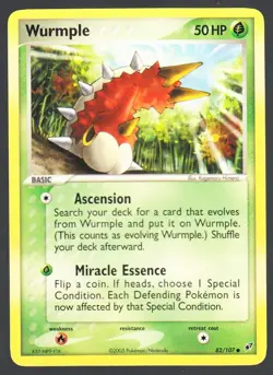 Wurmple 82/107 Pokemon EX Deoxys NM - Image 1