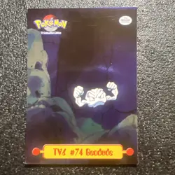 1999 Topps Pokemon TV Animation Edition TV Inserts #74 Geodude #TV6 - Image 1