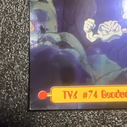 1999 Topps Pokemon TV Animation Edition TV Inserts #74 Geodude #TV6 - Image 4
