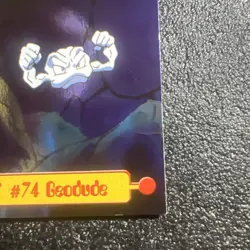 1999 Topps Pokemon TV Animation Edition TV Inserts #74 Geodude #TV6 - Image 5