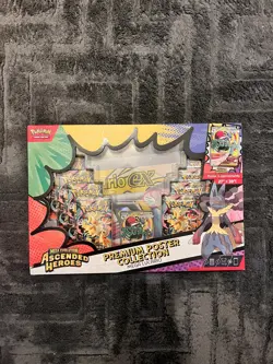 Pokemon TCG Ascended Heroes Premium Poster Collection Mega Lucario Ex - Image 1