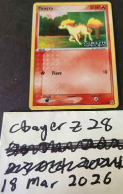 Pokemon TCG Ponyta #78/113 Delta Species Reverse Holo Common, MP - Image 1