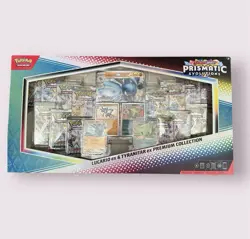 Pokemon TCG Prismatic Evolutions Premium Collection Box Lucario Tyranitar - Image 1