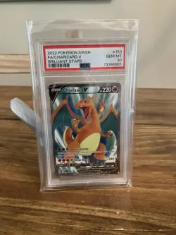 Pokemon Brilliant Stars 2022 - Charizard V #153/172 - PSA GEM MT 10 - Image 1