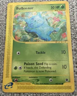 Pokemon TCG Bulbasaur Expedition Base Set Common 94/165 50 HP Nintendo English - Image 1