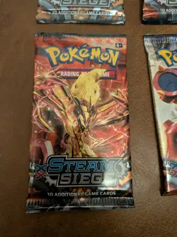 Pokemon Tcg Xy Steam Siege Booster Pack Art Set (All Four Boosters) Sealed Packs - Image 4