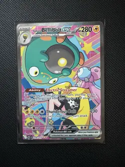 Pokemon Iono's Bellibolt EX Sv09 Journey Together Ultra Rare Holo 172/159 280 HP - Image 1