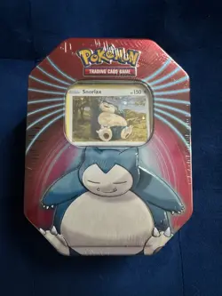 Pokemon TCG Snorlax Mighty Mysterious Knockout Tin Sealed 2021 New! - Image 1