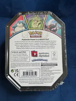 Pokemon TCG Snorlax Mighty Mysterious Knockout Tin Sealed 2021 New! - Image 2