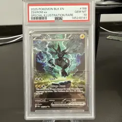 2025 Pokemon BLK EN Special Illustration Rare #166 Zekrom ex Gem Mint PSA 10 - Image 1