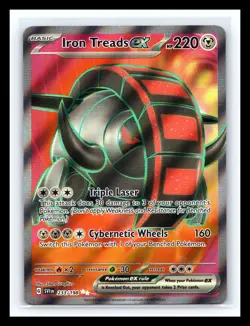💥 Pokemon - Iron Treads ex 233/198 - Scarlet & Violet Base - Full Art Holo - Image 1