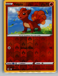 Pokemon TCG Fusion Strike Vulpix 29/264 Rev Holo Near Mint - Image 1