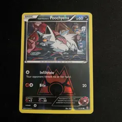 Pokemon Team Magma's Poochyena Reverse Holo Double Crisis 17/34 Basic 60 HP - Image 1
