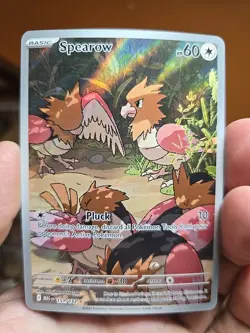 Pokemon TCG Spearow 151/132 Mega Evolution Illustration Rare Near Mint Condition - Image 1