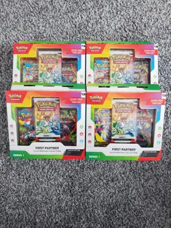 4x Pokemon TCG First Partner Illustration Collection Series 1 Sealed Ships NOW - Image 1