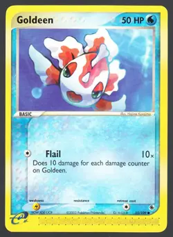 Goldeen 55/109 Pokemon EX Ruby and Sapphire LP - Image 1