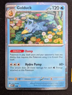 Golduck - 008 ME: Mega Evolution Promo Pokemon NM Holo - Image 1