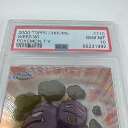 PSA 10 Gem Mint Pokemon Weezing 2000 Topps Chrome #110 - Image 3