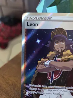 Pokemon Leon Full Art 182/185 Swsh04 Vivid Voltage Ultra Rare Holo Trainer NM - Image 2