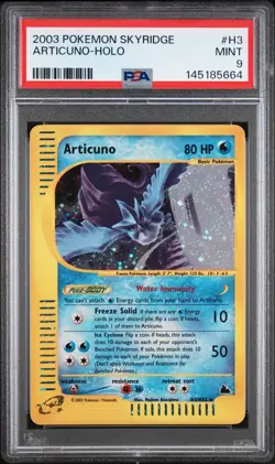 2003 POKEMON SKYRIDGE #H3 ARTICUNO-HOLO PSA 9 - Image 1