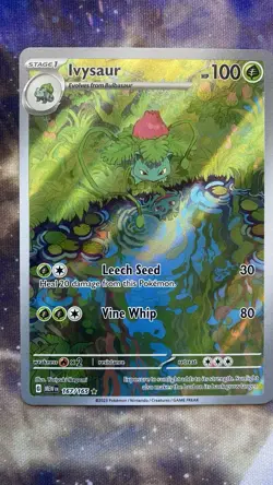 Pokemon TCG Ivysaur Scarlet Violet-151 Holo Card 167/165 IR English NM - Image 1