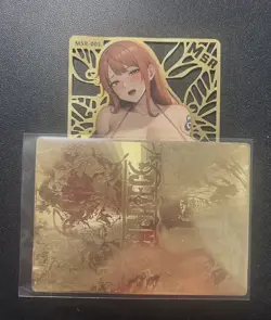 One Piece Anime Waifu Nami Sexy Metal Card Gold Goddess Story - Image 1