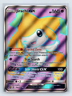 Pokemon Jirachi GX Full Art TCG Unified Minds Promo Card 79a/236 Holo - Image 1