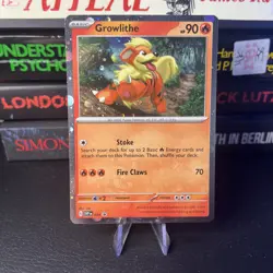 Growlithe SVP024 Black Star Promo Scarlet & Violet Holo Pokemon Card - Image 1