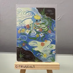 Surskit Original Altered Pokemon TCG Hand Painted Card 1 of 1 Signed by Artist - Image 1