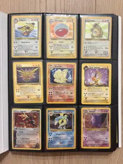 297 x Pokemon TCG Cards in binder including WOTC vintage, holos, rares - Image 1