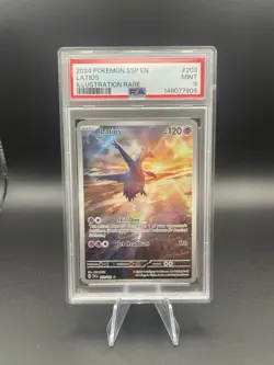 Pokemon TCG Latios Surging Sparks IR Holo Card Latios 203/191 PSA 9 - Image 1