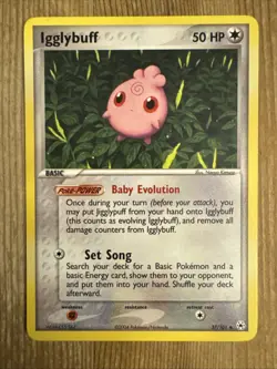 Igglybuff 37/101 Uncommon Hidden Legends Pokemon Card NM - Image 1