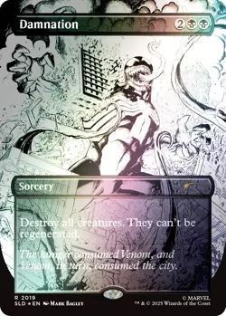 MTG Secret Lair Marvel's Spider-Man Venom Unleashed Inks Rainbow Foil Edition - Image 3