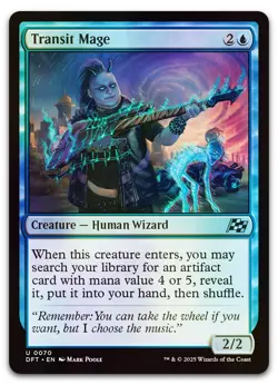Transit Mage #70 (Foil) (NM) Aetherdrift DFT Magic MTG - Image 1