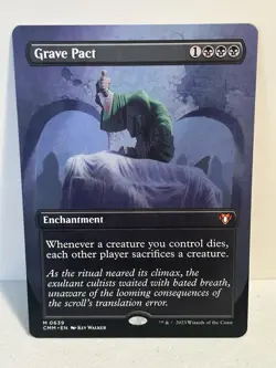 Grave Pact (Borderless) - Commander Masters Mythic Enchantment MTG 639 - Image 1