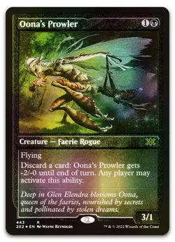 Oona's Prowler (Foil Etched) #443 (NM) Double Masters 2022 2X2 Magic MTG - Image 1
