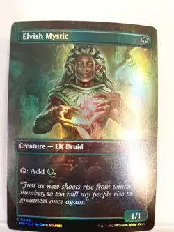 Elvish Mystic (Borderless) Commander Masters Foil - Image 1