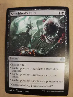 Sheoldred's Edict Phyrexia: All Will Be One Regular - Image 1