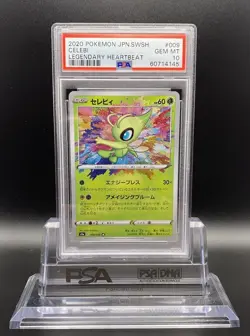 2020 Pokemon JPN SWSH Legendary Heartbeat Celebi #009 PSA 10 GEM MINT - Image 1