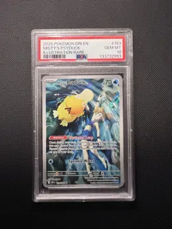 PSA 10 Misty's Psyduck Destined Rivals 193/182 Illustration Pokemon TCG - Image 1