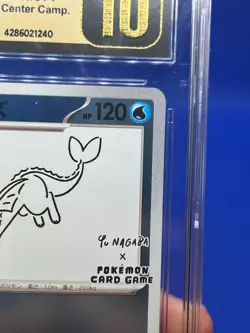 Pokemon YU Nagaba x Pokemon Vaporeon 063/SV-P Stamped Promo CGC Pristine 10 - Image 4